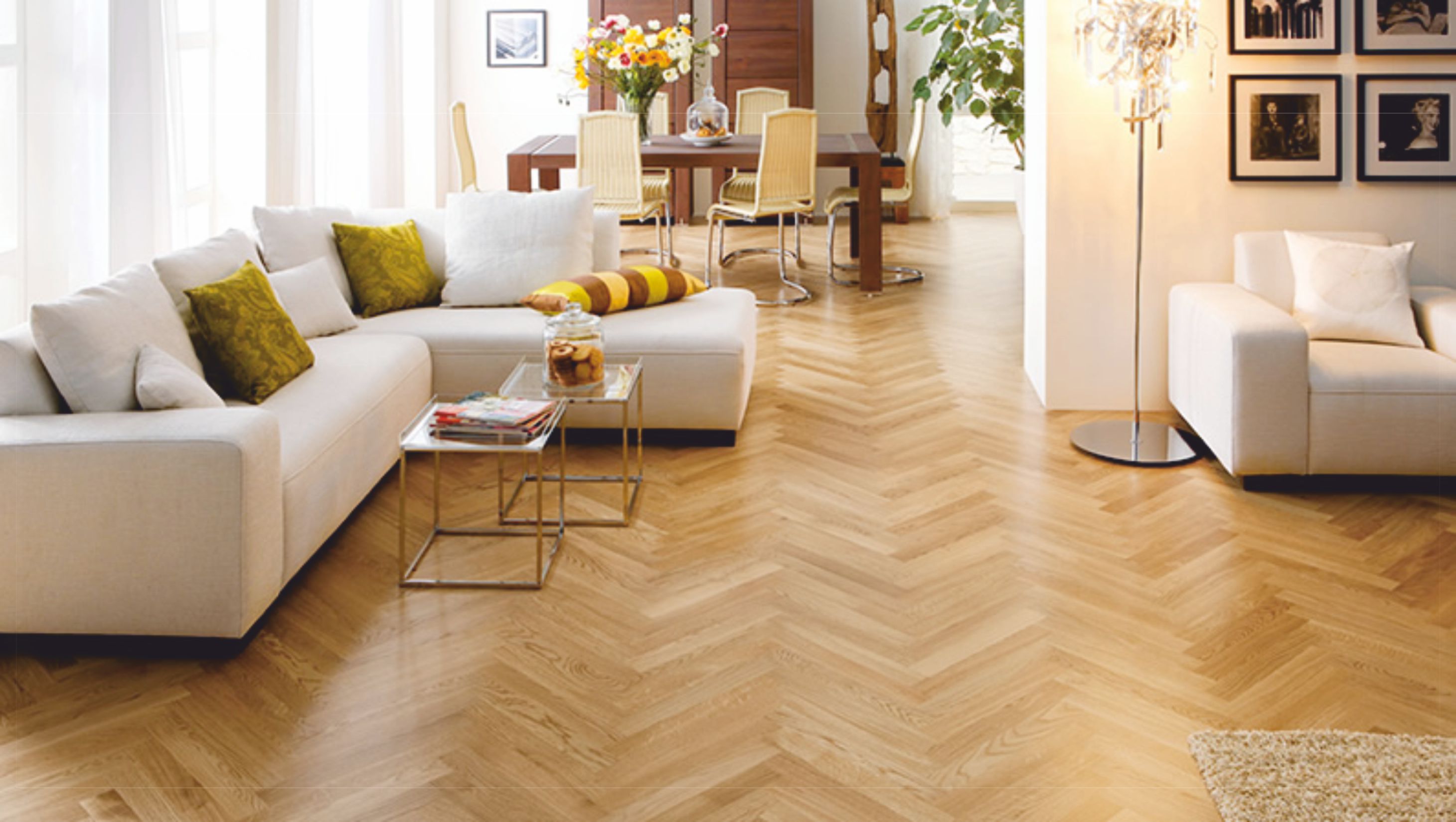 Herringbone flooring in Gurgaon/Delhi Lamiwood Floors