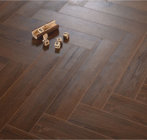 #32 Earthern Oak Herringbone 2.0 Lamianted Flooring Lamiwood