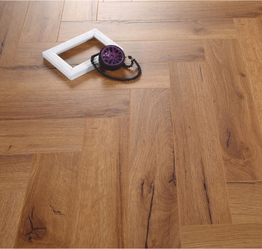 #37 Traditional Oak Herringbone 2.0 Laminated Flooring Lamiwood