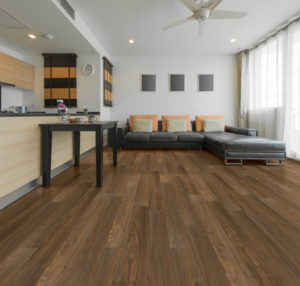 Bergamo Walnut#382 Elevate Laminated Flooring Lamiwood