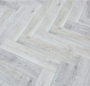 White Washed Oak Herringbone