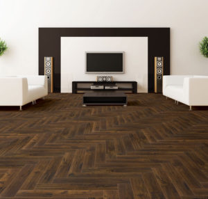 Carnelian Marengo #300 Herringbone Laminated Flooring Lamiwood