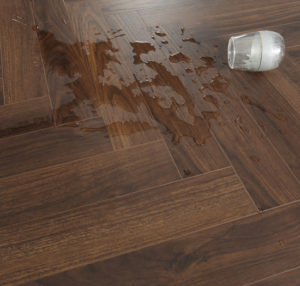 Natural English Walnut #201 Herringbone Laminated waterproof Flooring Lamiwood