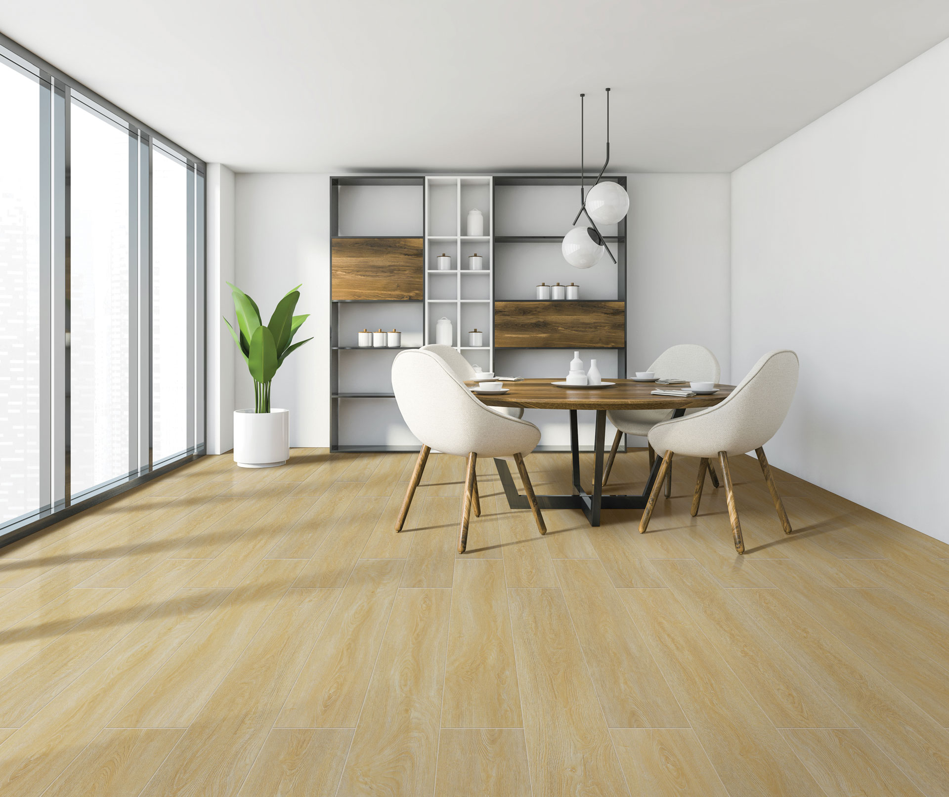 Oatmeal Oak #653 (Radiant Collection) Laminated Flooring Lamiwood