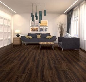 Imperial Walnut #599 (Edge) Laminated Flooring Lamiwood