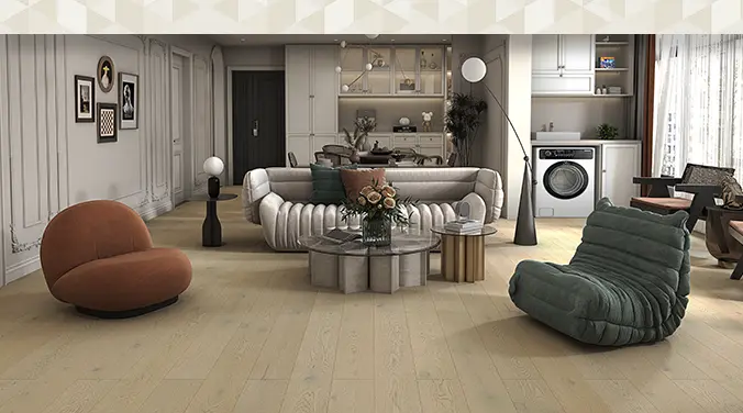 Light wooden flooring