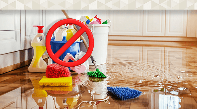 Skip harsh cleaners to clean your flooring