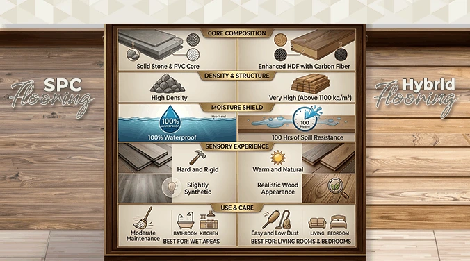 SPC VS Hybrid Floors