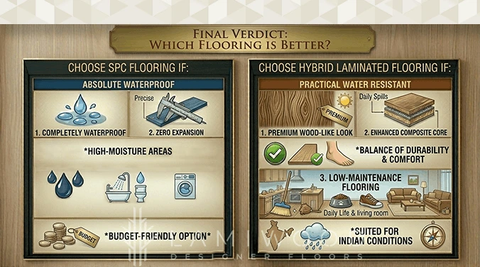 Real Difference in SPC and Hybrid Floorings