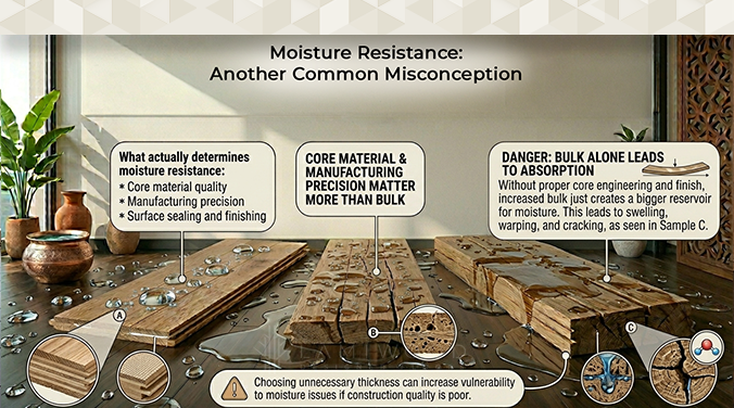 High quality wear layer of engineered wooden flooring for scratch and moisture resistance