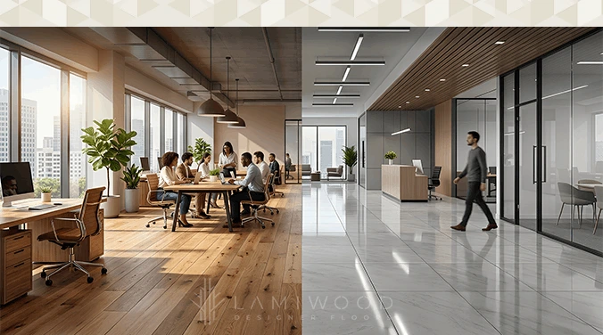 Premium engineered wooden flooring as the future of modern office design
