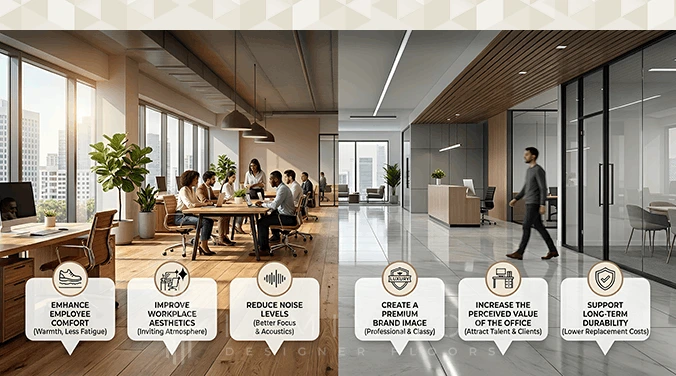 Why office flooring matters for workplace aesthetics and employee comfort