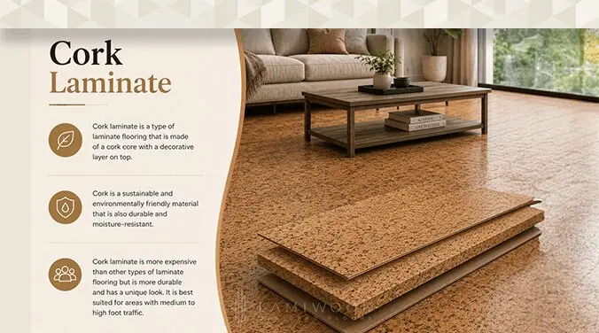 Cork laminate flooring eco friendly moisture resistant flooring option