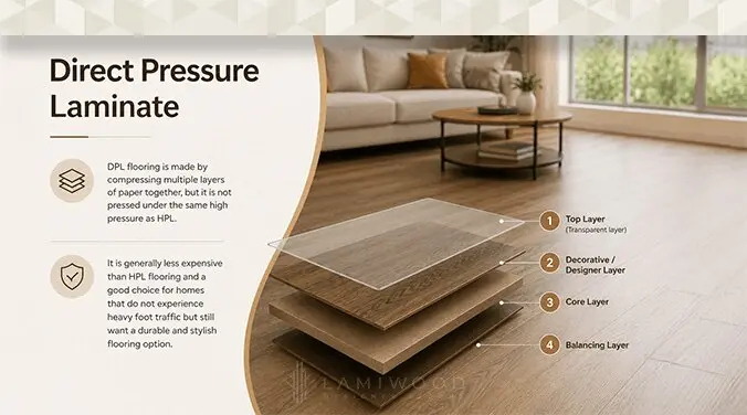 Direct pressure laminate flooring DPL affordable home flooring option
