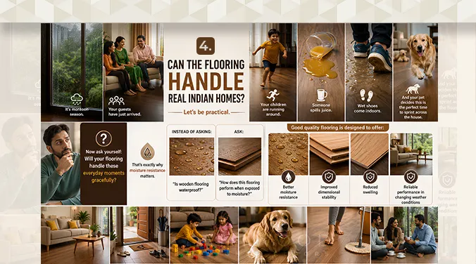 Wooden flooring durability test for real Indian home conditions