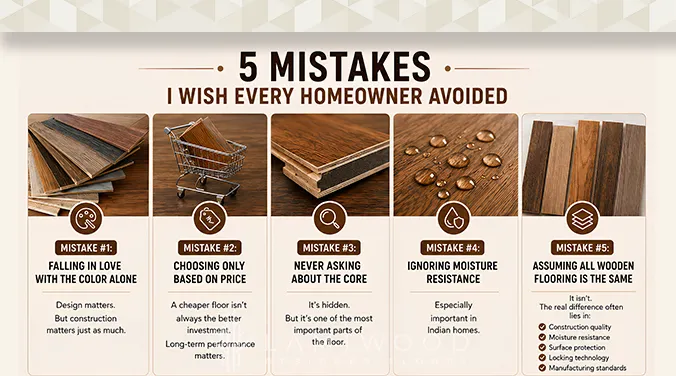 5 common mistakes homeowners make while buying wooden flooring