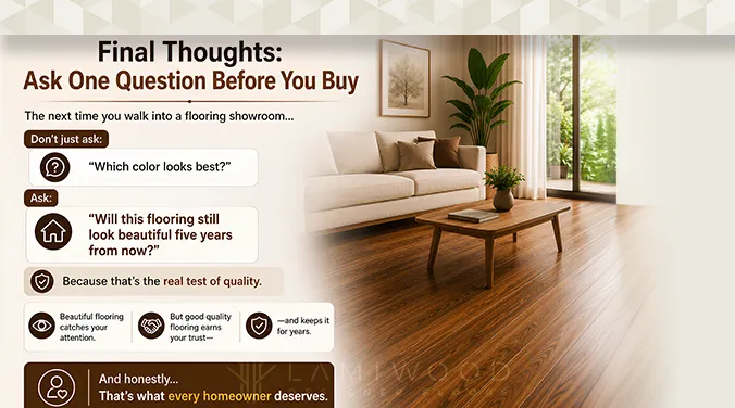 Is wooden flooring looks new after five years from now